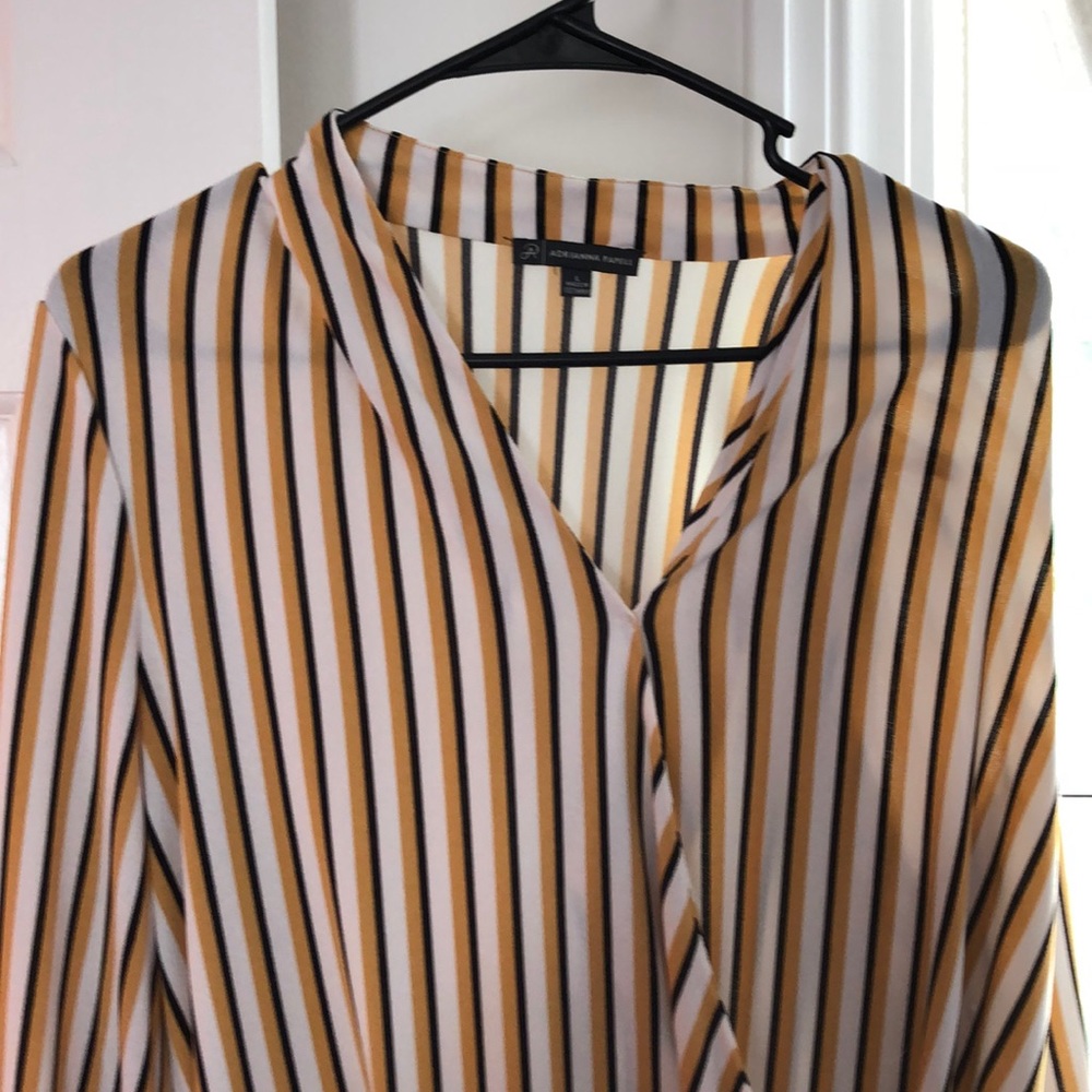 Long sleeve striped blouse